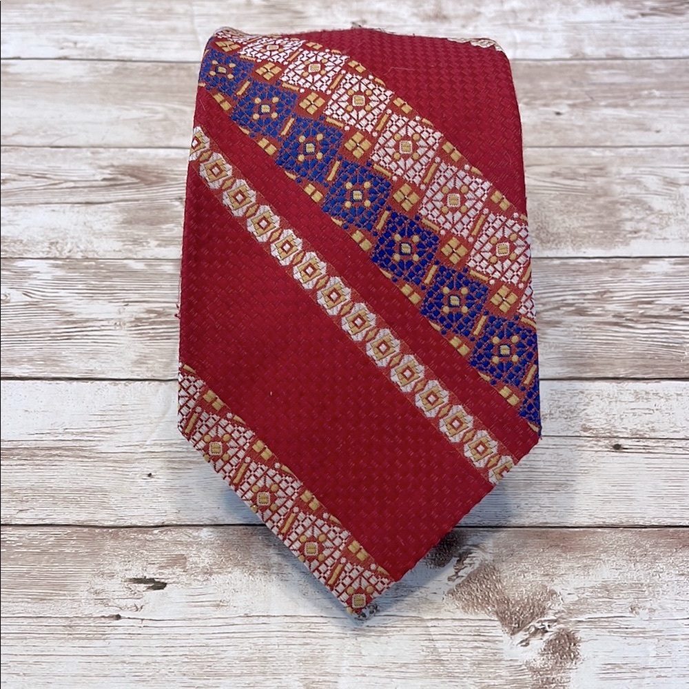 Alexander Red and Orange Patterned Tie